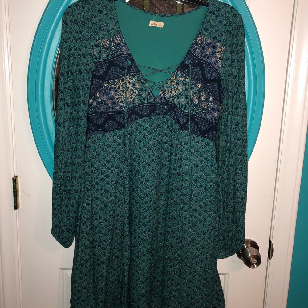 Blue floral Hollister dress